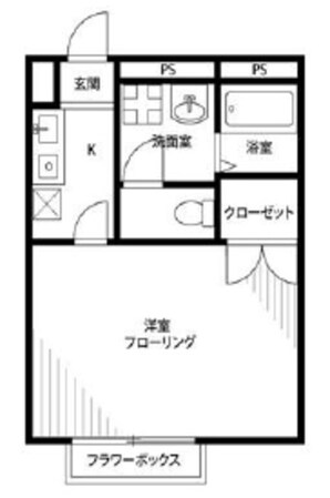 アンプルールブワ指扇２の物件間取画像